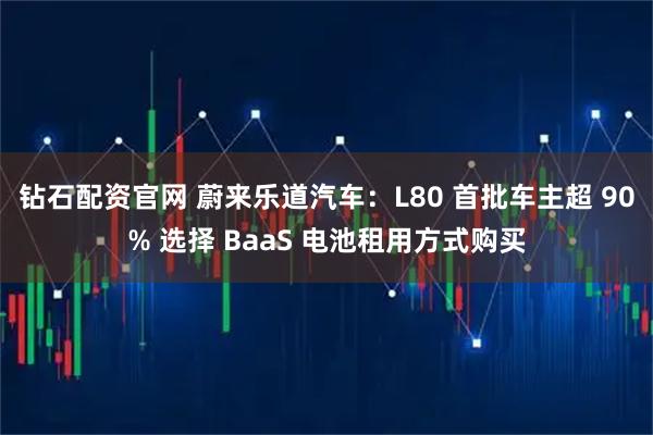 钻石配资官网 蔚来乐道汽车：L80 首批车主超 90% 选择 BaaS 电池租用方式购买